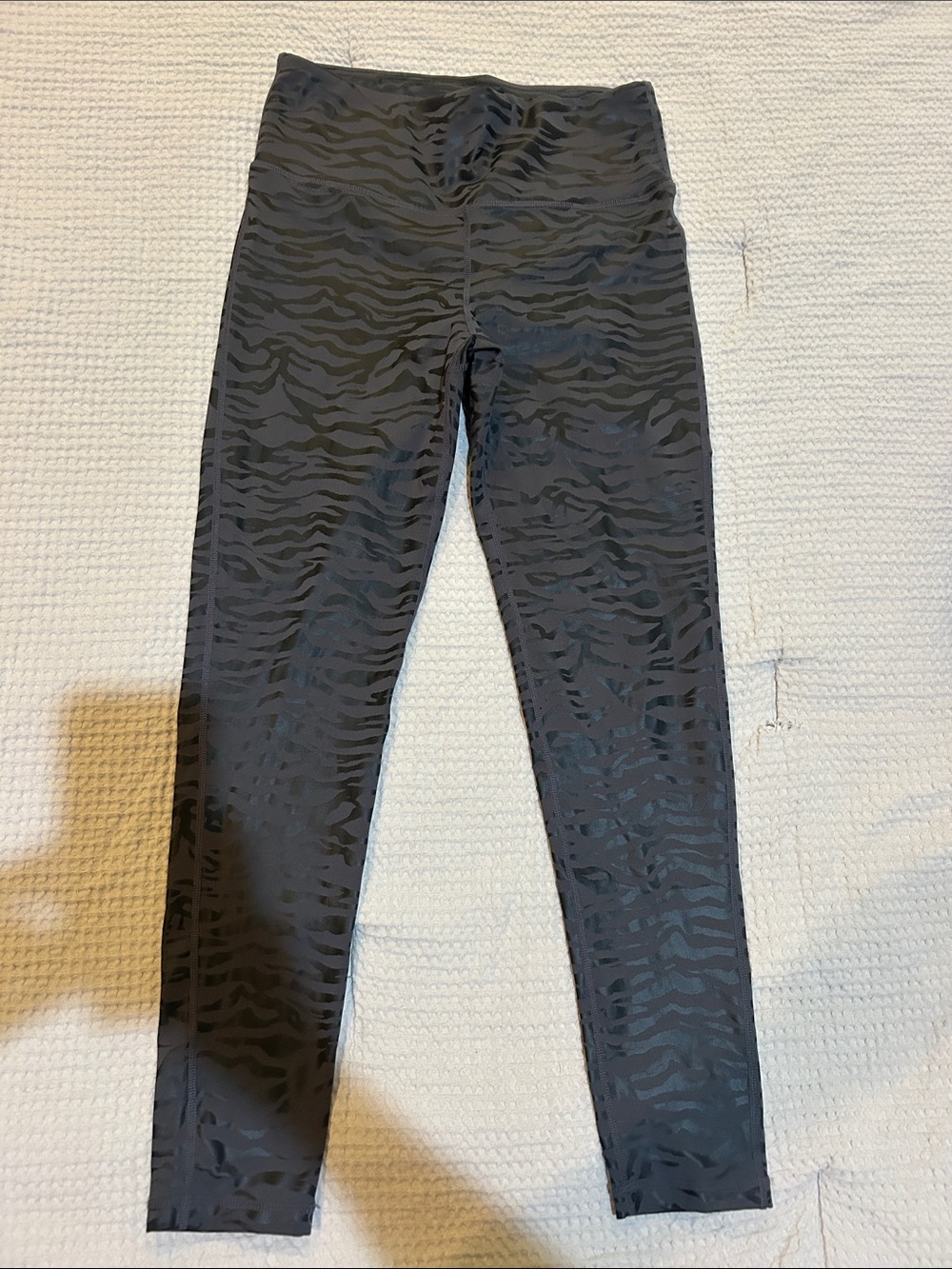 Mono B Tone-on-Tone Zebra Leggings